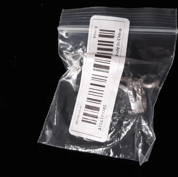 Hammered Silver Tone Wrap Ring - Picture 6 of 8